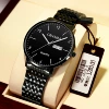C069 steel band black shell black face black steel strap
