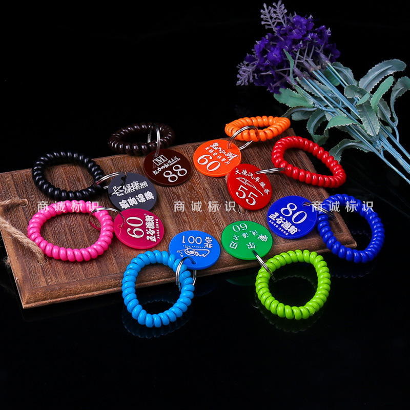 Customized Number Tags, Label Tags, Number Tags with Clips, Hand Tags, Key Tags, Bath Tags, Spicy Hotpot Tags, Bath Storage Tags