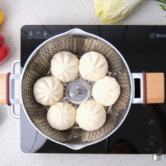 加厚不鏽鋼蒸架可伸縮摺疊蒸籠盤蒸屜蒸格多用水果籃家用蒸盤器