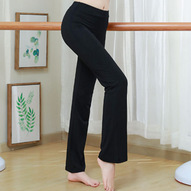 Dance Pants for Women, Straight-Leg, Slightly Flared, Modern Dance Pants, Modal Yoga Fitness Pants, Moisture-Wicking and Breathable