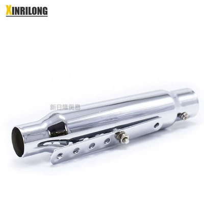 Motorcycle Exhaust Pipe Retro Exhaust pipe - silver