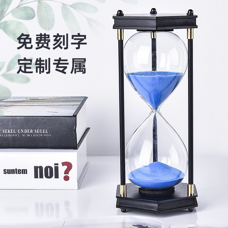 Temporizador de reloj de arena directo de fábrica para niños resistente a la caída de 30 minutos reloj de arena de tiempo creativo adornos de reloj de arena