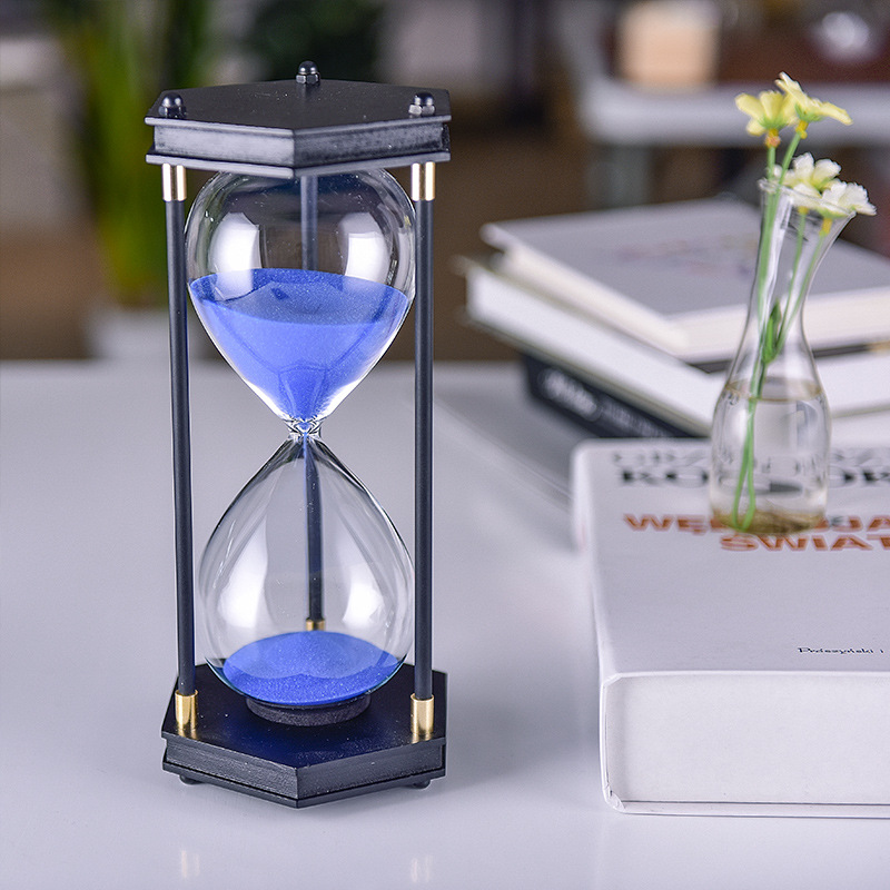 Temporizador de reloj de arena directo de fábrica para niños resistente a la caída de 30 minutos reloj de arena de tiempo creativo adornos de reloj de arena