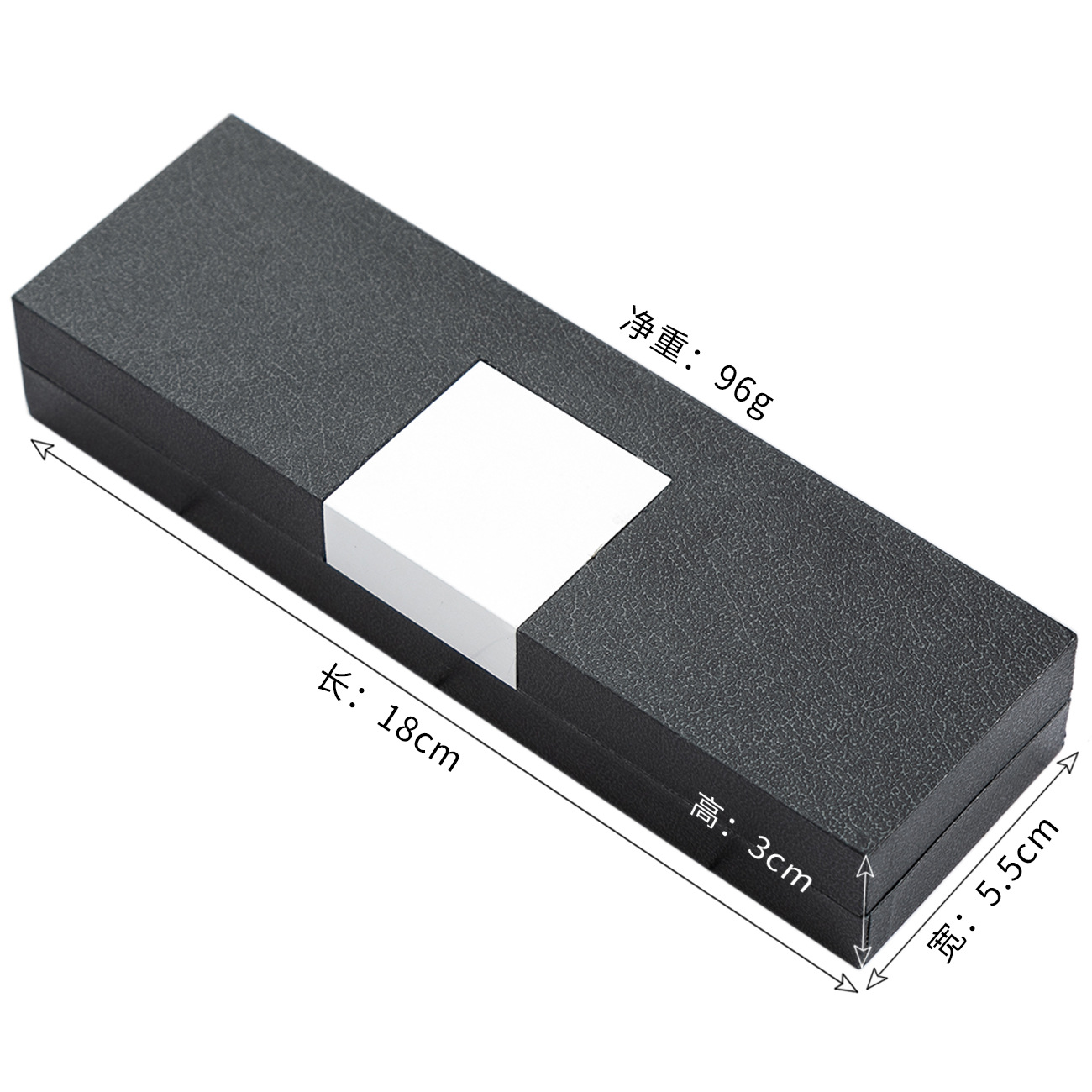 Caja de bolígrafo de aluminio negro de negocios de regalo conveniente suministro de stock caja de bolígrafo de plástico creativa caja de papelería plegable