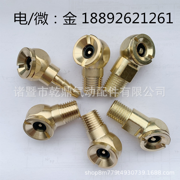 低价热销全铜打气嘴 外丝打气嘴 外牙打气嘴 1/4NPT外螺纹打气嘴