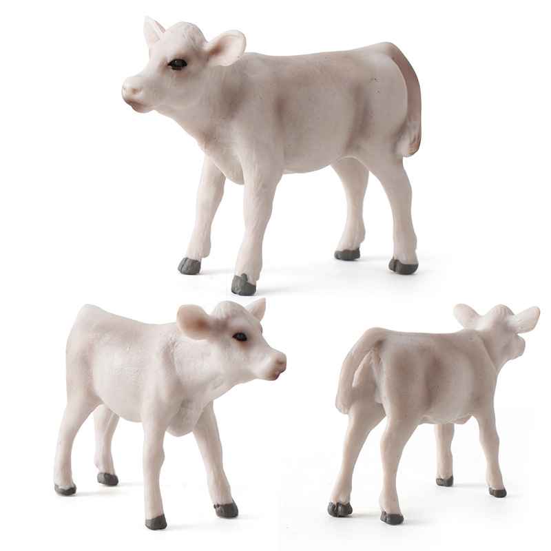 Sólido DE LOS NIÑOS modelo animal simulación vaca ganado Rancho sólido aves juguete estático adornos