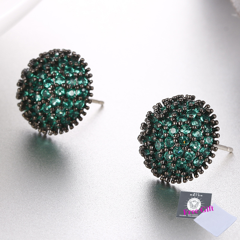 Cute elegant fashionable trend earrings with zircon