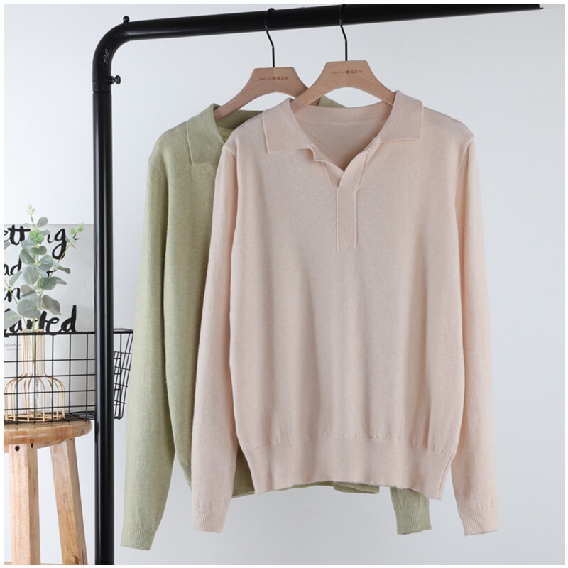 2025 Spring Solid Color Long Sleeve Knitted Cardigan Women's Short Japanese and Korean Lapel Retro Slim Office Tops Top 2025 Spring Solid Color Long Sleeve Knitted Cardigan Women's Short Japanese and Korean Lapel Retro Slim Office Tops Top