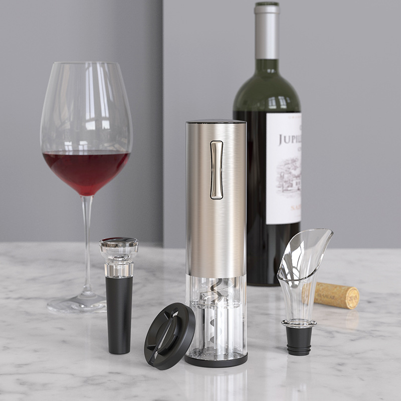 Kelitong fábrica de suministro de vino tinto de múltiples funciones de cuatro en un traje abridor de botellas eléctrico de Cuatro en Uno abridor de botellas
