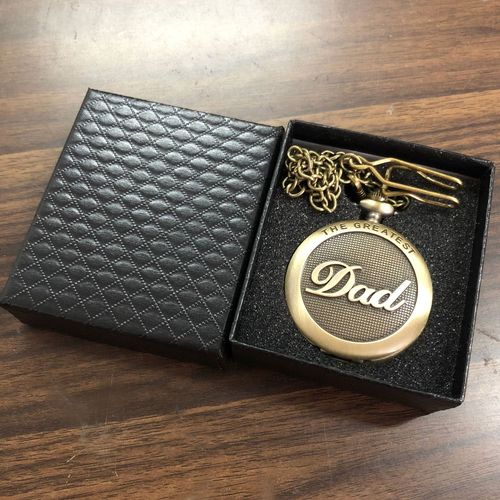 Diamond pattern jet black pocket watch packaging box, exquisite sky and earth cover pocket watch box, sample-making gift packaging box batch