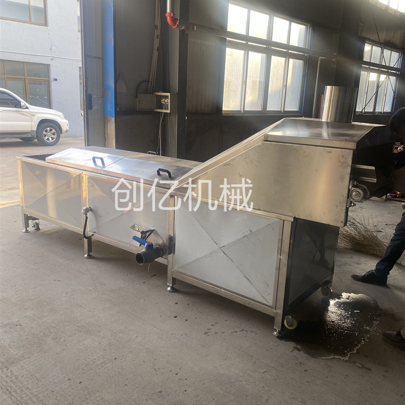 现货土豆条加工漂烫机 山药预煮机 地瓜条预煮漂烫流水线蒸汽