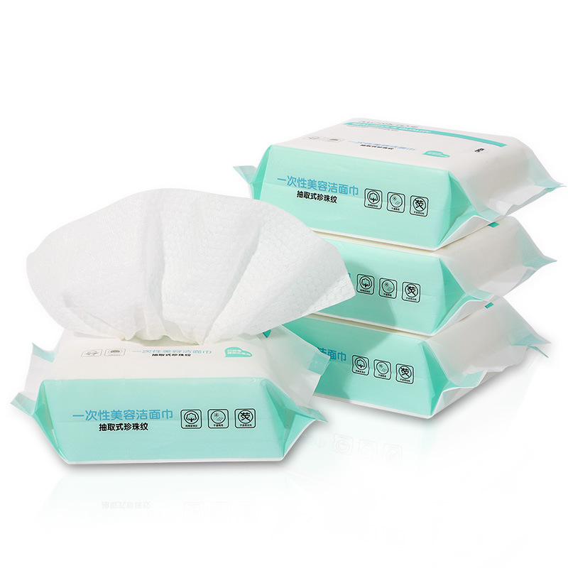Toalla facial desechable Mengbei Algodón puro pequeña toalla facial portátil 20 piezas toalla facial húmeda y seca de doble uso