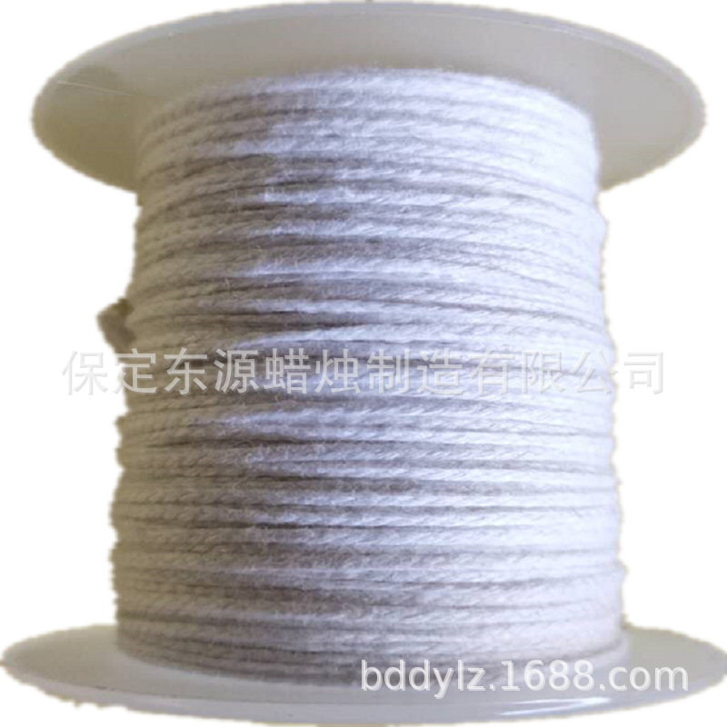 赤华蜡烛棉芯棉线30米1轴 DIY 原棉跨境出口 烛芯灯捻 棉绳