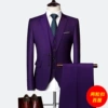 Purple suit, vest, trousers