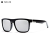 Square universal street sunglasses for leisure suitable for men and women, European style