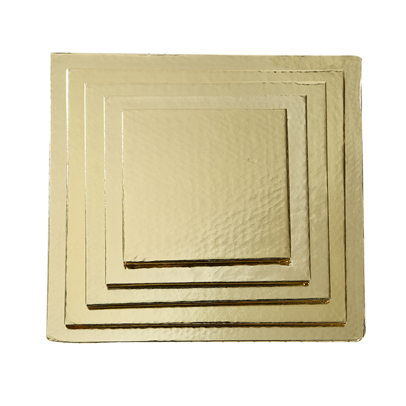 Fábrica al por mayor en stock desechable cuadrado panal papel pastel de papel placa de pastel vajilla