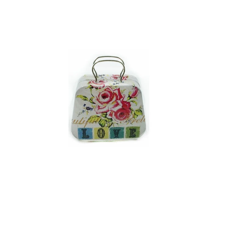 Кондитерская круглая ручная коробка чемодан чемодан железная коробка мини конфеты железная коробка креативная коробка конфет