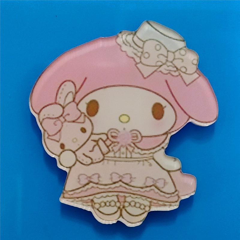 Harajuku Gemini acrílico broche de dibujos animados insignia bolsa accesorios periféricos DIY teléfono móvil Shell parche