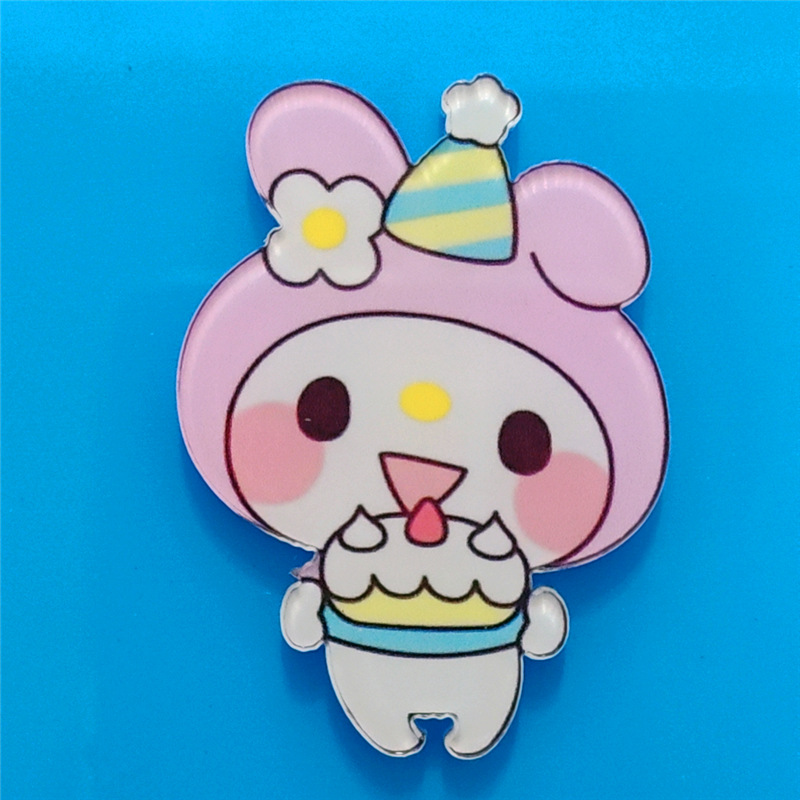 Harajuku Gemini acrílico broche de dibujos animados insignia bolsa accesorios periféricos DIY teléfono móvil Shell parche