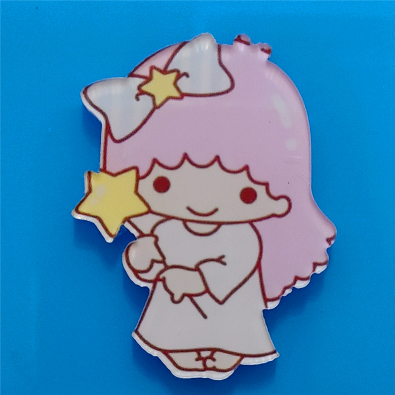 Harajuku Gemini acrílico broche de dibujos animados insignia bolsa accesorios periféricos DIY teléfono móvil Shell parche