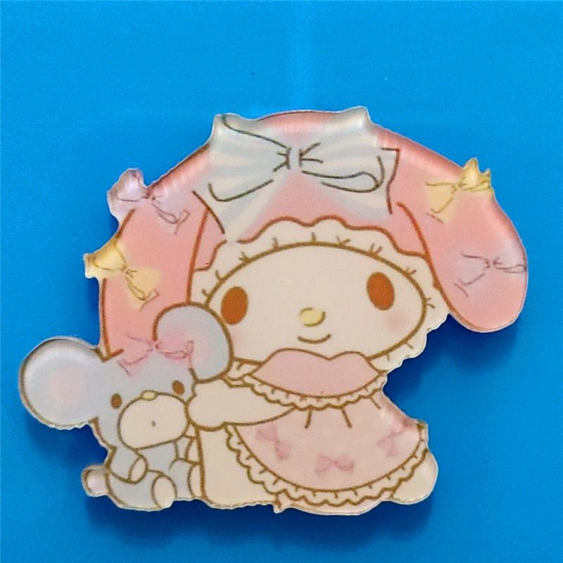 Harajuku Gemini acrílico broche de dibujos animados insignia bolsa accesorios periféricos DIY teléfono móvil Shell parche