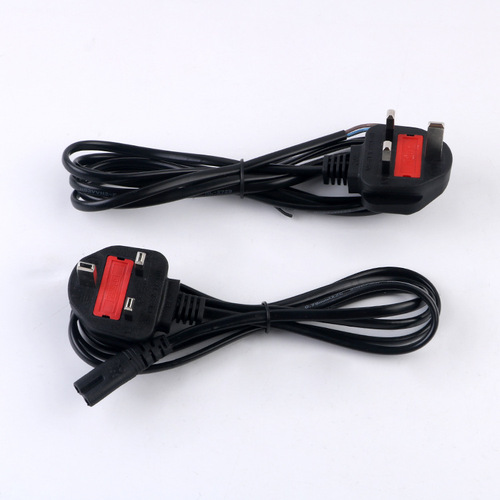 8-Pin Power Cord with US Standard, European Standard, UK Standard, and Australian Style Connectors 2-Prong 8-Pin Adapter Charging Cable