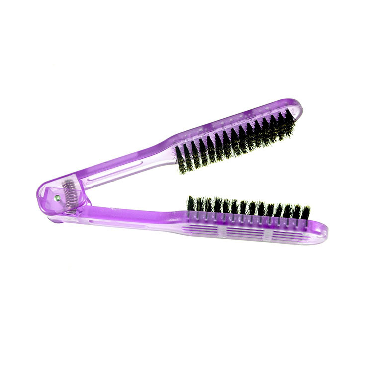 Peine de madera contrachapada modelado peine suministros de peluquería cristal agujero de aire férula peine de pelo recto resistente a altas temperaturas peine de pelo Placa de pelo peine