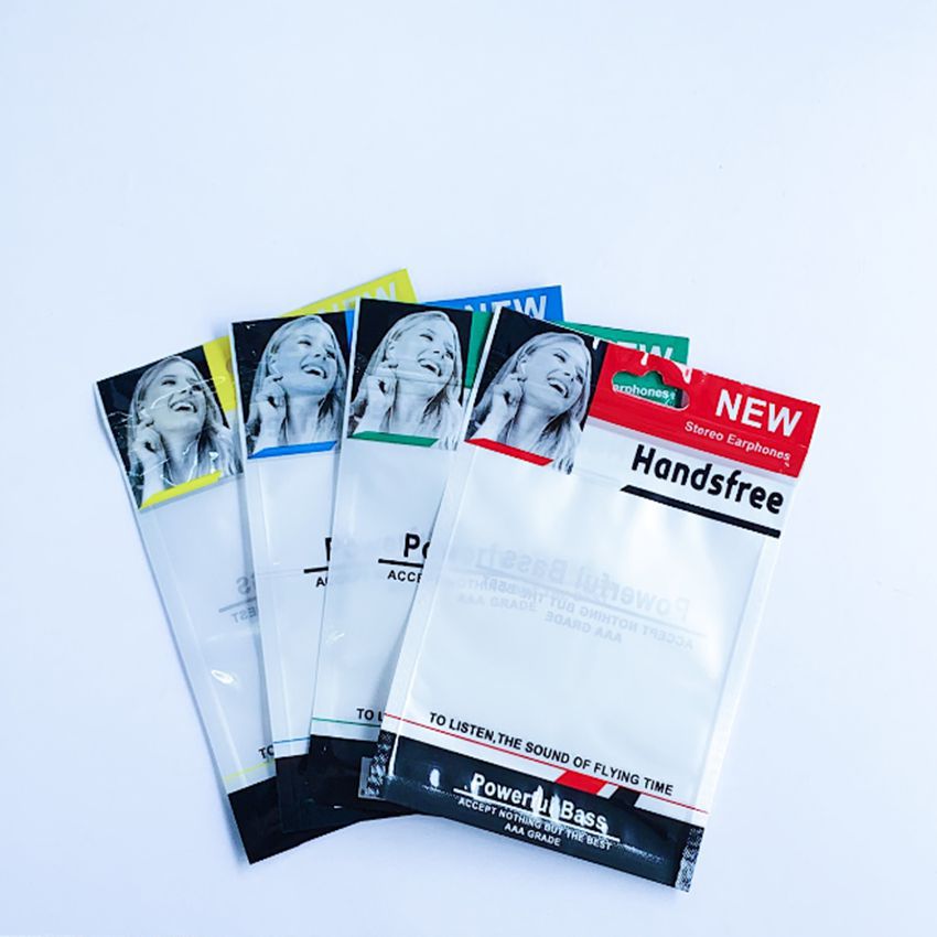 耳机线包装袋 透明自封袋 彩色珠光袋 音频线密封袋 配件袋