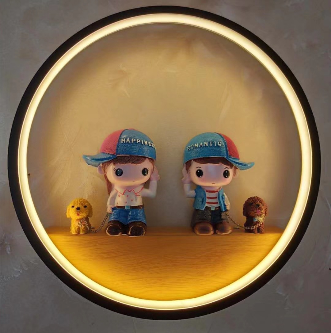 lámpara de pared nórdica lámpara de cabecera pasillo escalera de niños lámpara de cabeza creativa sala de estar cabecera dormitorio lámpara de pared de red ahora