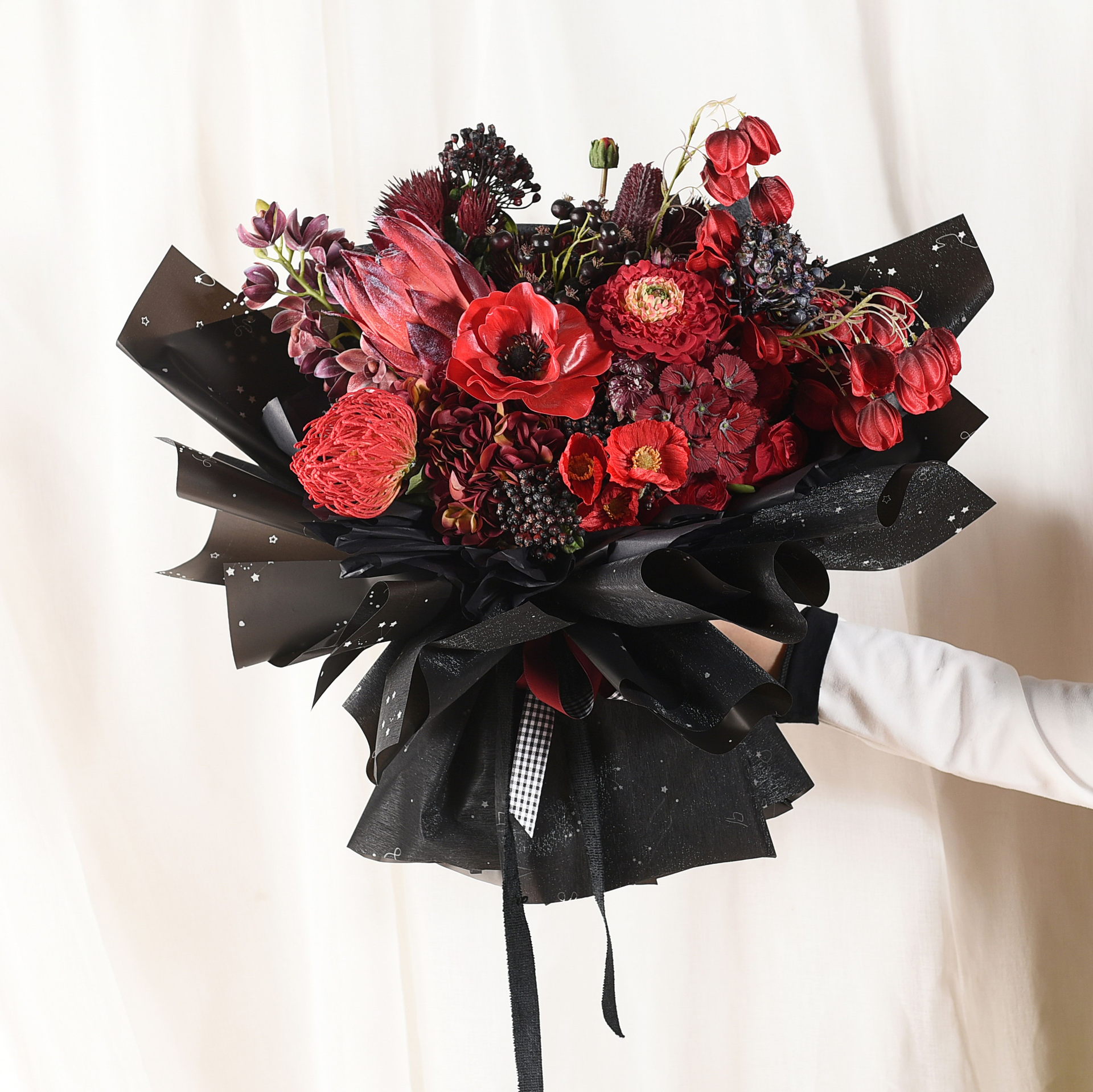 Lizhiran Mai Ami Constellation Series Ramo impermeable Arte floral Papel florería Material de embalaje de regalo al por mayor