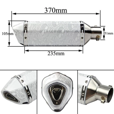 Motorcycle exhaust pipe | UniveRsal Ninja 250 Huanglong
