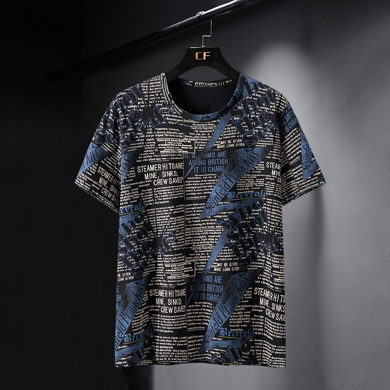 Large Size Men's 10XL Plus Size Extra Large Size Loose Crew Neck Quick-drying T-shirt Ice Silk Fashionable Fat Summer