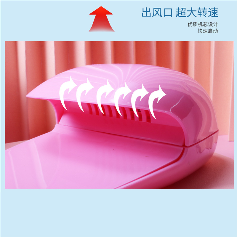 Comercio exterior caliente mini secador de uñas toque esmalte de uñas secador esmalte de uñas pegamento ventilador