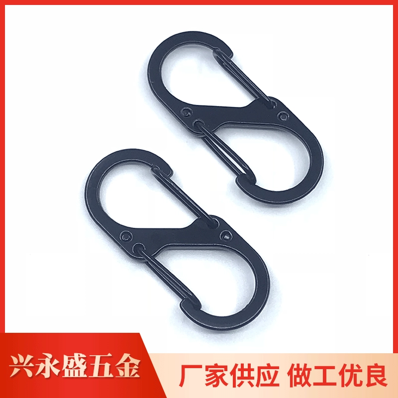 Цинковый сплав Альпинизм Пряжка S Двойной Крюк Пряжка Открытый лямки Пряжка аппаратных Быстрый Крюк Пряжка высокое качество металла 8 пряжка