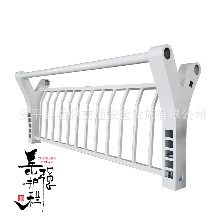 免费画图可出样品带灯光的高架桥护栏河道两边亮化工程桥梁护栏