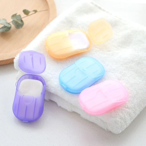 T Manufacturer Wholesale Mini Soap Bar Portable Travel Box Pack Soap Paper Single Use Soap Bar With Customizable LOGO
