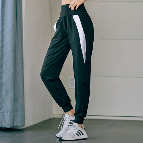 Relaxed Loose Gym Leisure Sport Women's Quick-Dry Super Elastic Cuffed Yoga Nine-Sixths Leggings Ankle-High Sweatpants