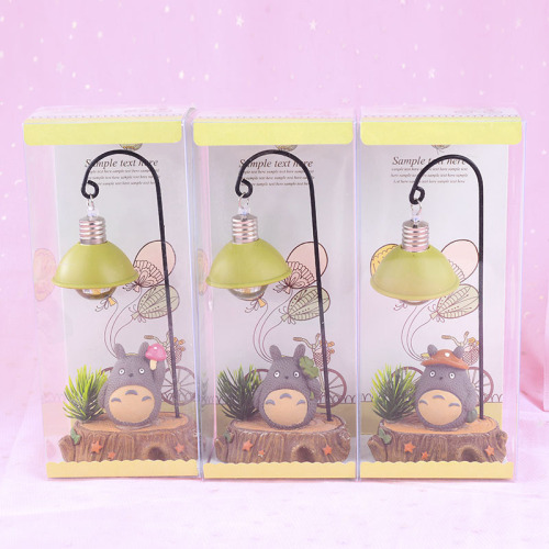 Japanese cartoon forest night light iron resin handicraft gift box student small gift