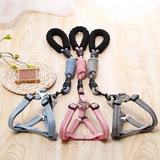 Тяжелая веревка может отрегулировать корни для собак, собачья веревка для питомца светодиодная веревка круглой веревки с задними бречками для приема пит -бретельки оптом