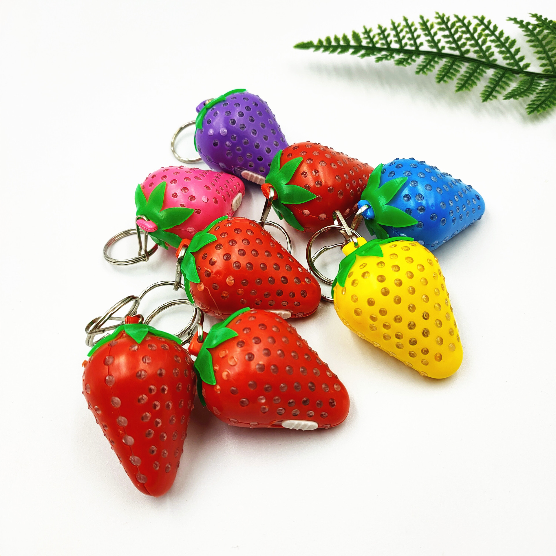 Transfronterizo caliente LED luminoso fresa llavero colgante regalo creativo puesto de suministro de juguetes para niños