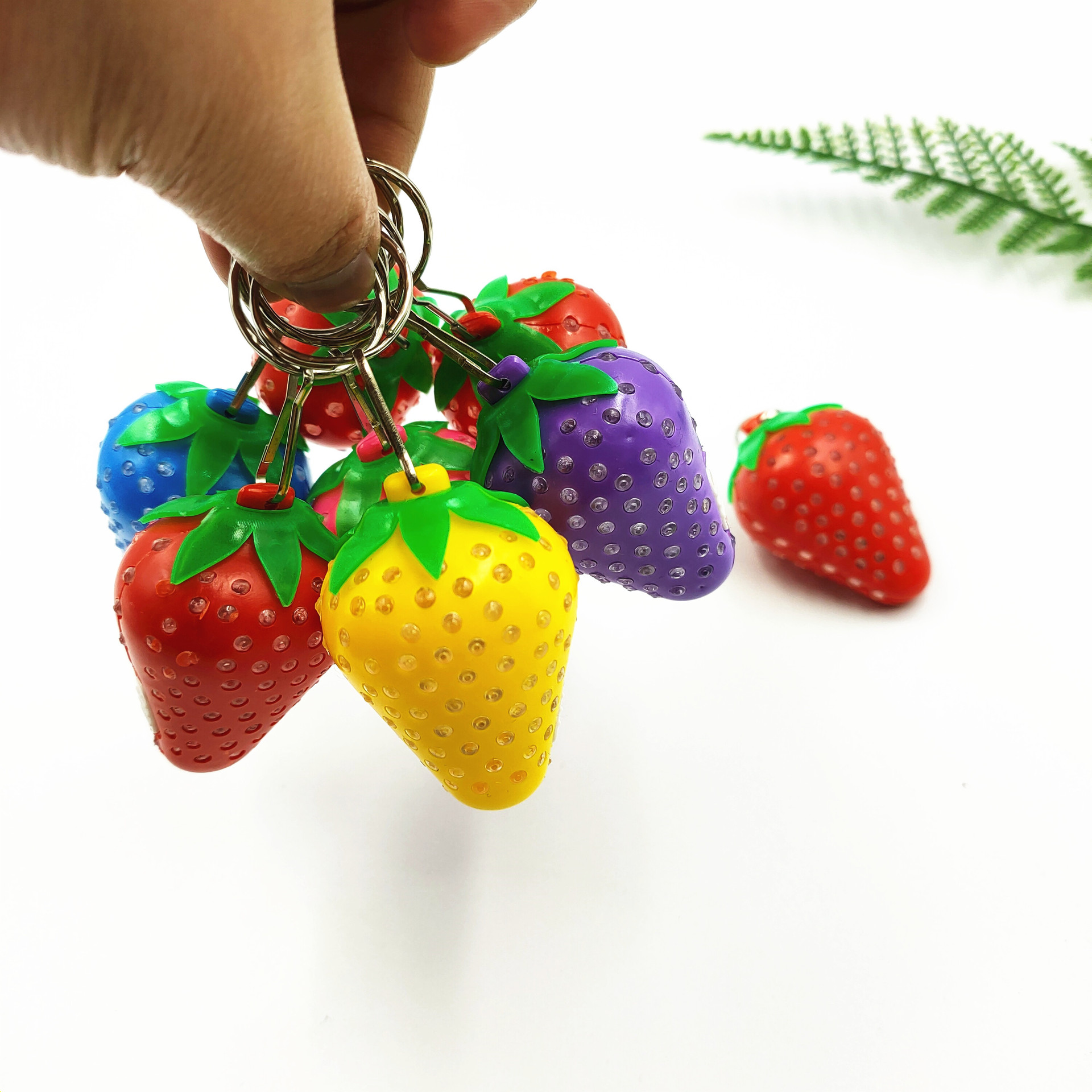 Transfronterizo caliente LED luminoso fresa llavero colgante regalo creativo puesto de suministro de juguetes para niños