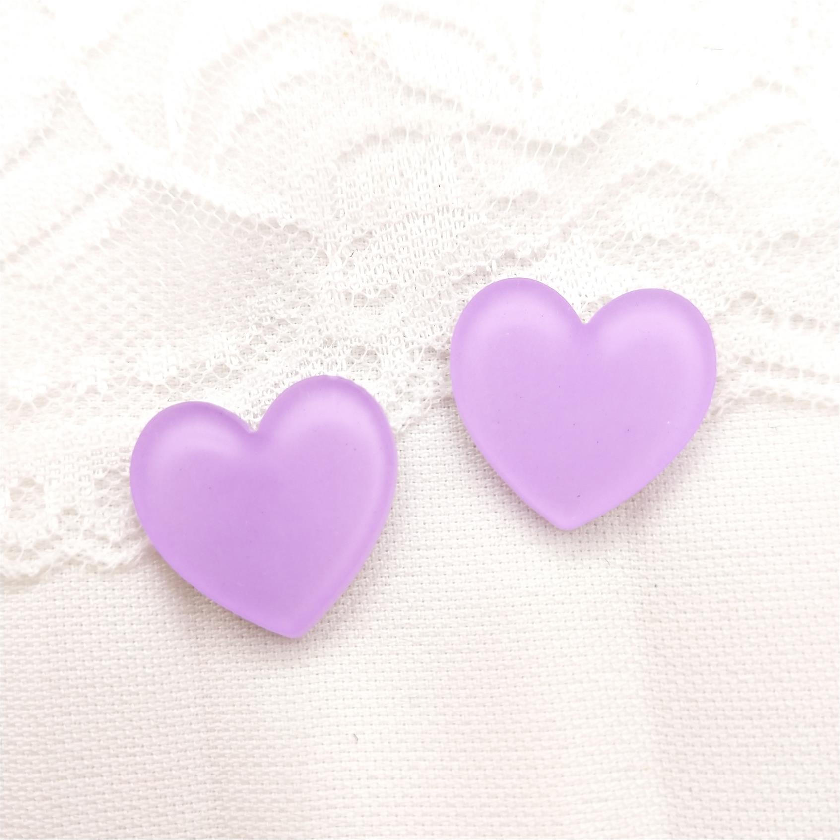 Color caramelo melocotón corazón jalea esmerilado acrílico amor ciruela DIY accesorios tocado accesorios horquilla accesorios joyería