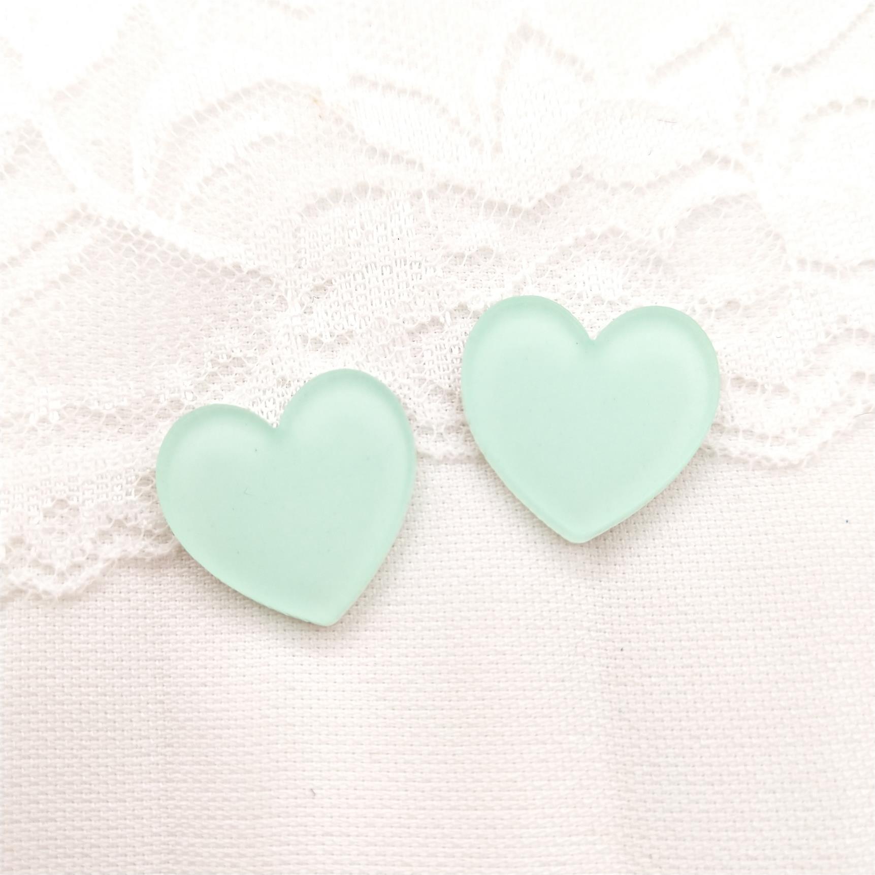 Color caramelo melocotón corazón jalea esmerilado acrílico amor ciruela DIY accesorios tocado accesorios horquilla accesorios joyería