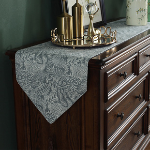 Cross-border Table Runner Simple Style Household Dining Table Table Runner Bedside Table TV Cabinet Side Cabinet Bucket Long Tablecloth Wholesale