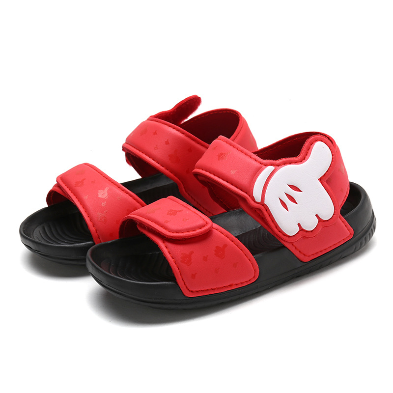 Zapatos de playa para niños 2023 nuevos Velcro sandalias luminosas para niños zapatos de bebé moda Velcro Bebé Zapatos para niños