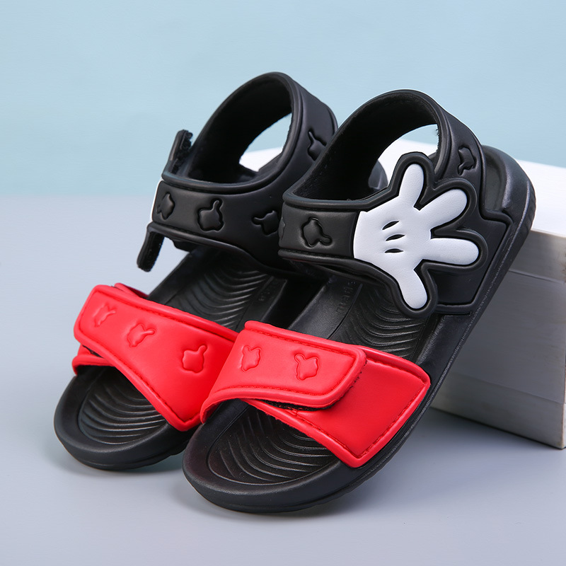 Zapatos de playa para niños 2023 nuevos Velcro sandalias luminosas para niños zapatos de bebé moda Velcro Bebé Zapatos para niños