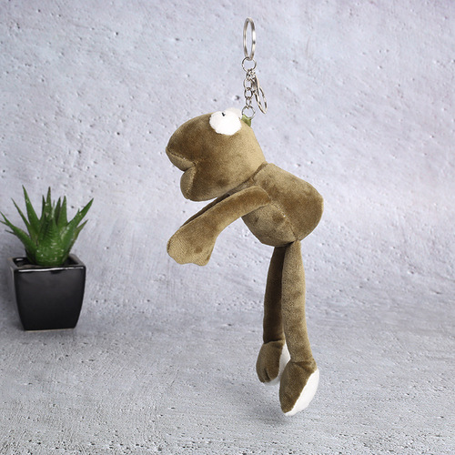 Factory wholesale Sesame Street long-legged frog plush doll pendant bag pendant plush toy