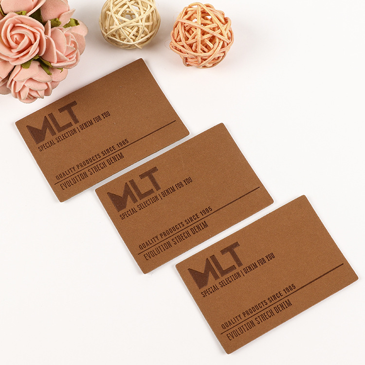 厂家批发皮牌 PU变色皮标牛皮纸洗水标金属皮标个性化烫金