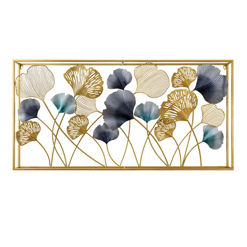 Living room background wall hanging creative home wall hanging new Chinese style ginkgo leaf decoration restaurant wall hanging