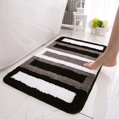 Factory direct sales flocked home carpet floor mats wholesale household bathroom bathtub absorbent foot pads bathroom anti-slip mats